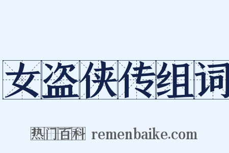 女盗侠传组词是什么意思的图片